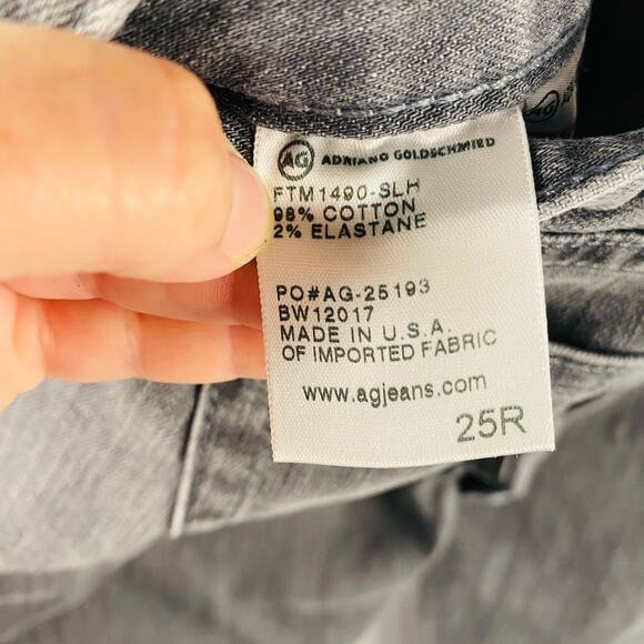 Adriano Goldschmeid Gray The Nikki Relaxed Skinny Jeans Size‎ 25R - Picture 9 of 9